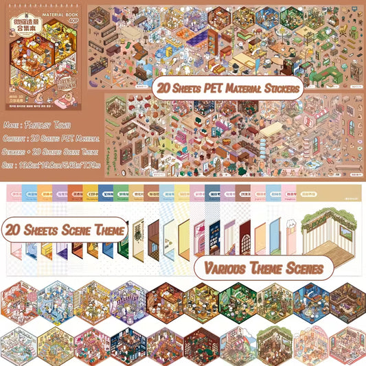 Libro con Pegatinas 3D + 🎁 Pinzas y Cuaderno de Regalo