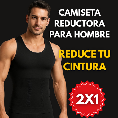 CoreFit™ Camiseta Reductora para Hombre 2x1